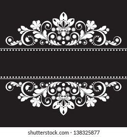 vector vintage floral  background