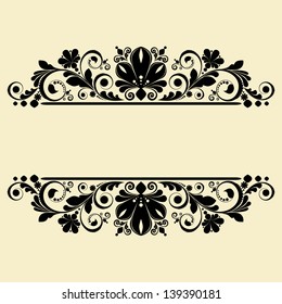 vector vintage floral  background