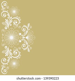 vector vintage floral  background