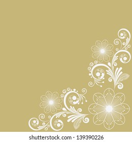 vector vintage floral  background