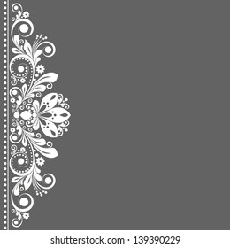 Vektorillustration Vintage, floraler Hintergrund