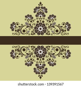 vector vintage floral  background