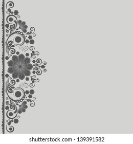vector vintage floral  background