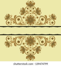 vector vintage floral  background
