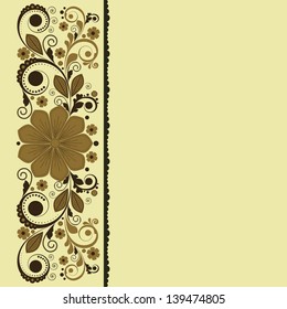 vector vintage floral  background