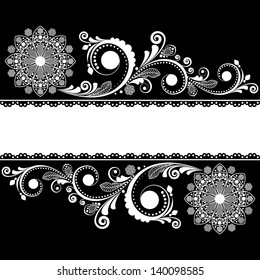 vector vintage floral  background