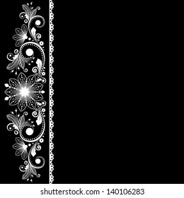 vector vintage floral  background