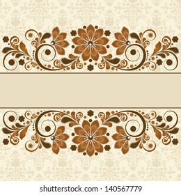 vector vintage floral  background