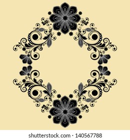 vector vintage floral  background