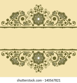 vector vintage floral  background