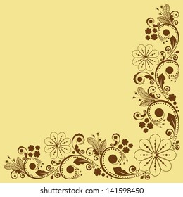 vector vintage floral  background