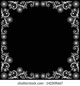 vector vintage floral  background