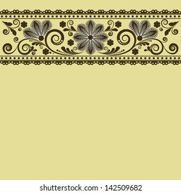 vector vintage floral  background