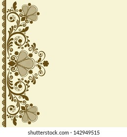 vector vintage floral  background