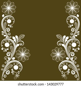 vector vintage floral  background