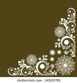 vector vintage floral  background