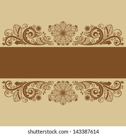 vector vintage floral  background