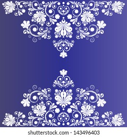 vector vintage floral  background