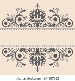 vector vintage floral  background