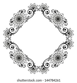 vector vintage floral  background