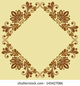 vector vintage floral  background 