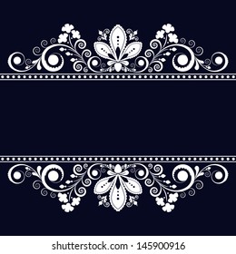 vector vintage floral  background 