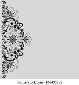 vector vintage floral  background 