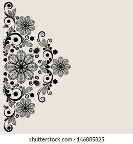 vector vintage floral  background