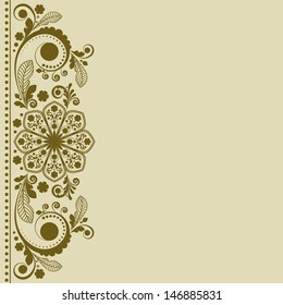 vector vintage floral  background