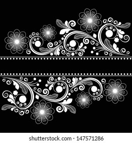 vector vintage floral  background 