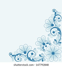 vector vintage floral  background 