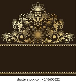 vector vintage floral  background