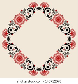 vector vintage floral  background