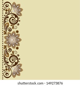vector vintage floral  background 