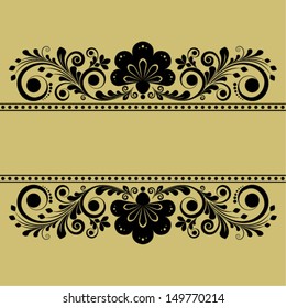 vector vintage floral  background 