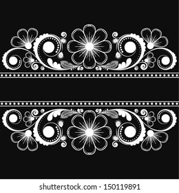 vector vintage floral  background 