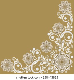 vector vintage floral  background 