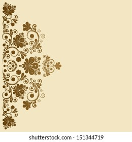 vector vintage floral  background 
