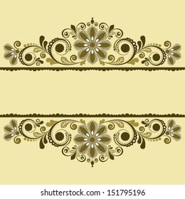 vector vintage floral  background 