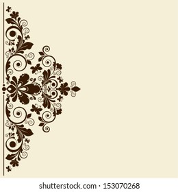 vector vintage floral  background 