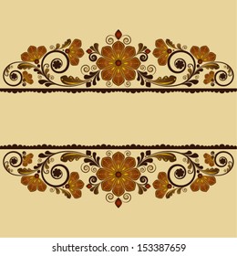 vector vintage floral  background 