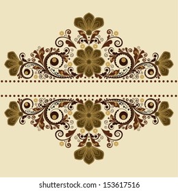 vector vintage floral  background