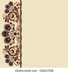 vector vintage floral  background