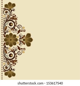 vector vintage floral  background