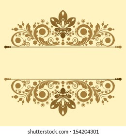 vector vintage floral  background 