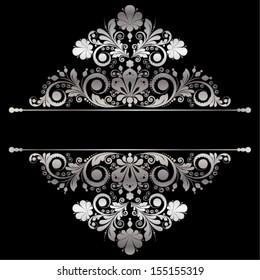 vector vintage floral  background 