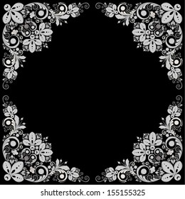 vector vintage floral  background 