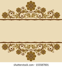 vector vintage floral  background 