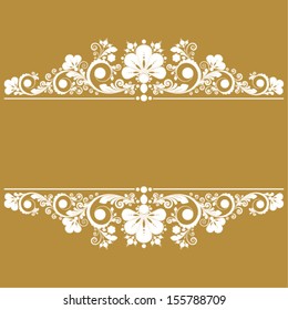 vector vintage floral  background 