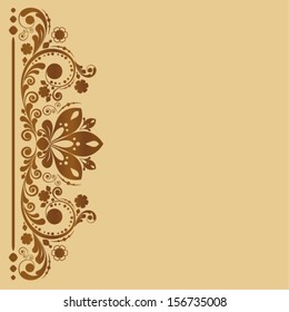 vector vintage floral  background 